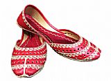 Ladies Khussa- Red- Pakistani Khussa Shoes