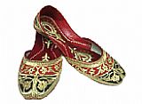 Ladies Khussa- Golden- Pakistani Khussa Shoes
