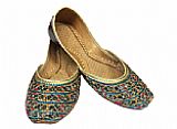 Ladies Khussa- Green- Pakistani Khussa Shoes