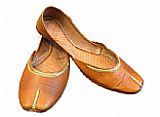 Ladies Khussa- Golden Brown- Pakistani Khussa Shoes