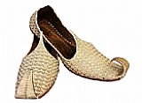 Gents Khussa- Golden- Khussa Shoes for Men