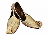 Gents Khussa- Golden- Khussa Shoes for Men