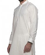 Off-white Men Shalwar Kameez