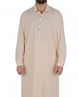 Cream Men Shalwar Kameez