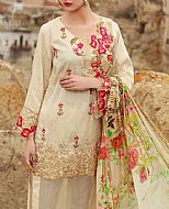 Mahiymaan Ivory Jacquard Suit- Pakistani Lawn Dress