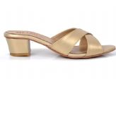 Golden Ladies Shoes- Pakistani Fancy Shoes
