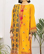 Mustard Lawn Suit- Pakistani Lawn Dress