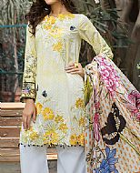 Rangrez Yellow Lawn Suit- Pakistani Lawn Dress