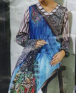 Resham Ghar Blue Lawn Suit- Pakistani Lawn Dress