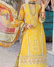 Golden Yellow Lawn Suit- Pakistani Lawn Dress