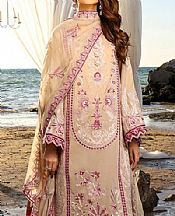 Ivory/Mauve Swiss Voile Suit- Pakistani Lawn Dress