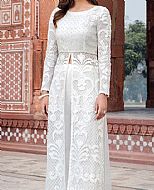 Threads and Motifs White Net Suit- Pakistani Chiffon Dress