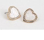 Women Earrings - White/Golden