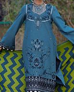 Turquoise Linen Suit- Pakistani Winter Clothing