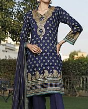 Navy Blue Lawn Suit- Pakistani Designer Lawn Dress