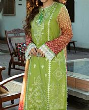 Parrot Green Lawn Suit- Pakistani Lawn Dress
