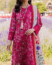 Aabyaan Hot Pink Lawn Suit- Pakistani Lawn Dress