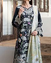 Aabyaan Black Lawn Suit- Pakistani Lawn Dress