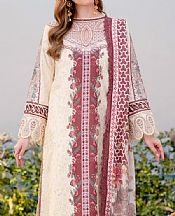 Aabyaan Cream Lawn Suit- Pakistani Lawn Dress