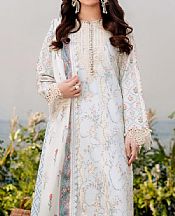 Aabyaan Light Grey Lawn Suit- Pakistani Designer Lawn Suits