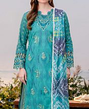 Aabyaan Sea Green Lawn Suit- Pakistani Designer Lawn Suits