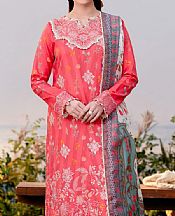 Aabyaan Brink Pink Lawn Suit- Pakistani Lawn Dress