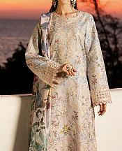 Aabyaan Tan Lawn Suit- Pakistani Designer Lawn Suits