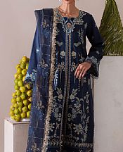 Aabyaan Navy Blue Viscose Suit- Pakistani Winter Dress