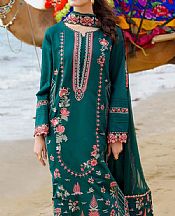 Aabyaan Teal Lawn Suit- Pakistani Designer Lawn Suits