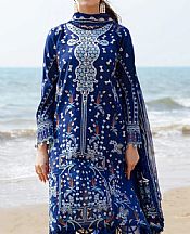 Aabyaan Dark Blue Lawn Suit- Pakistani Designer Lawn Suits