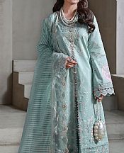 Aabyaan Turquoise Lawn Suit- Pakistani Lawn Dress