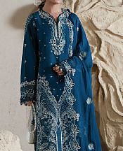 Aabyaan Zinc Blue Lawn Suit- Pakistani Designer Lawn Suits