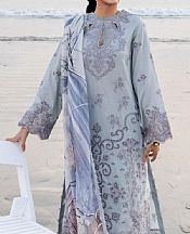 Pastel Grey Lawn Suit