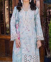 Aabyaan Baby Blue Lawn Suit- Pakistani Designer Lawn Suits