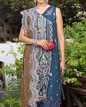 Cornflower Blue Chiffon Suit