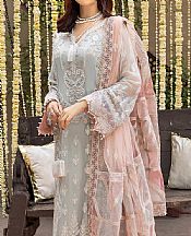 Adans Libas Light Grey Chiffon Suit- Pakistani Chiffon Dress
