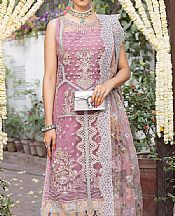 Adans Libas Hot Pink Net Suit- Pakistani Designer Chiffon Suit