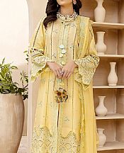 Adans Libas Yellow Lawn Suit- Pakistani Designer Lawn Suits