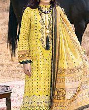 Golden Yellow Lawn Suit- Pakistani Lawn Dress