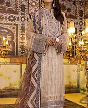 Adans Libas Beige Chiffon Suit- Pakistani Designer Chiffon Suit