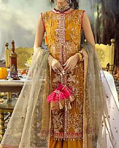Orange Net Suit- Pakistani Chiffon Dress