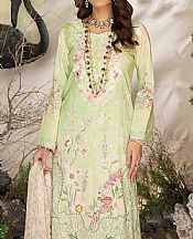 Tea Green Lawn Suit- Pakistani Designer Lawn Dress