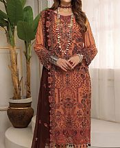 Adans Libas Coral Chiffon Suit- Pakistani Chiffon Dress