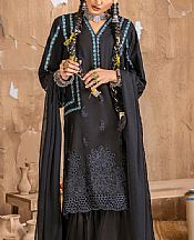 Adans Libas Black Lawn Suit- Pakistani Lawn Dress