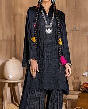 Adans Libas Black Lawn Suit (2 Pcs) - Pakistani Designer Lawn Suits