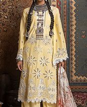 Adans Libas Cream Lawn Suit- Pakistani Lawn Dress