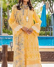 Adans Libas Sand Gold Lawn Suit- Pakistani Designer Lawn Suits
