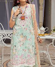 Adans Libas Turquoise Lawn Suit- Pakistani Lawn Dress
