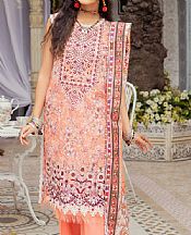 Adans Libas Peach Lawn Suit- Pakistani Lawn Dress