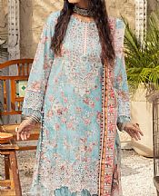 Adans Libas Baby Blue Lawn Suit- Pakistani Lawn Dress